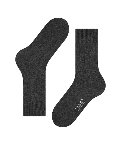 Lhasa-Rippsocken für Herren | Grau