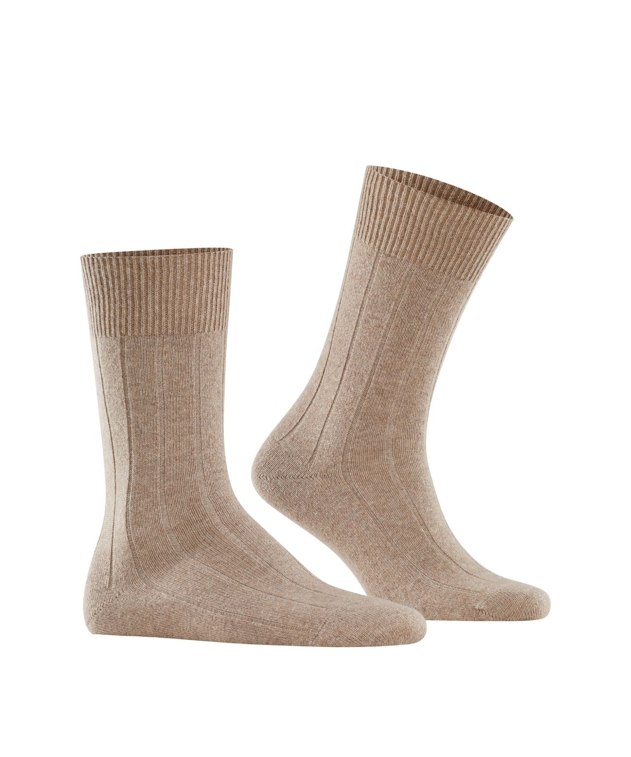 Lhasa-Rippsocken für Herren | Braun