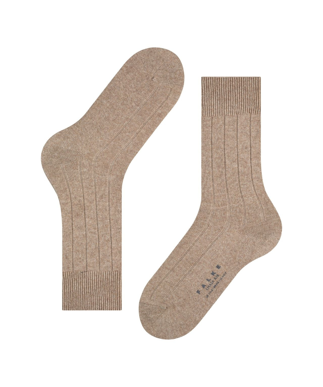 Lhasa-Rippsocken für Herren | Braun