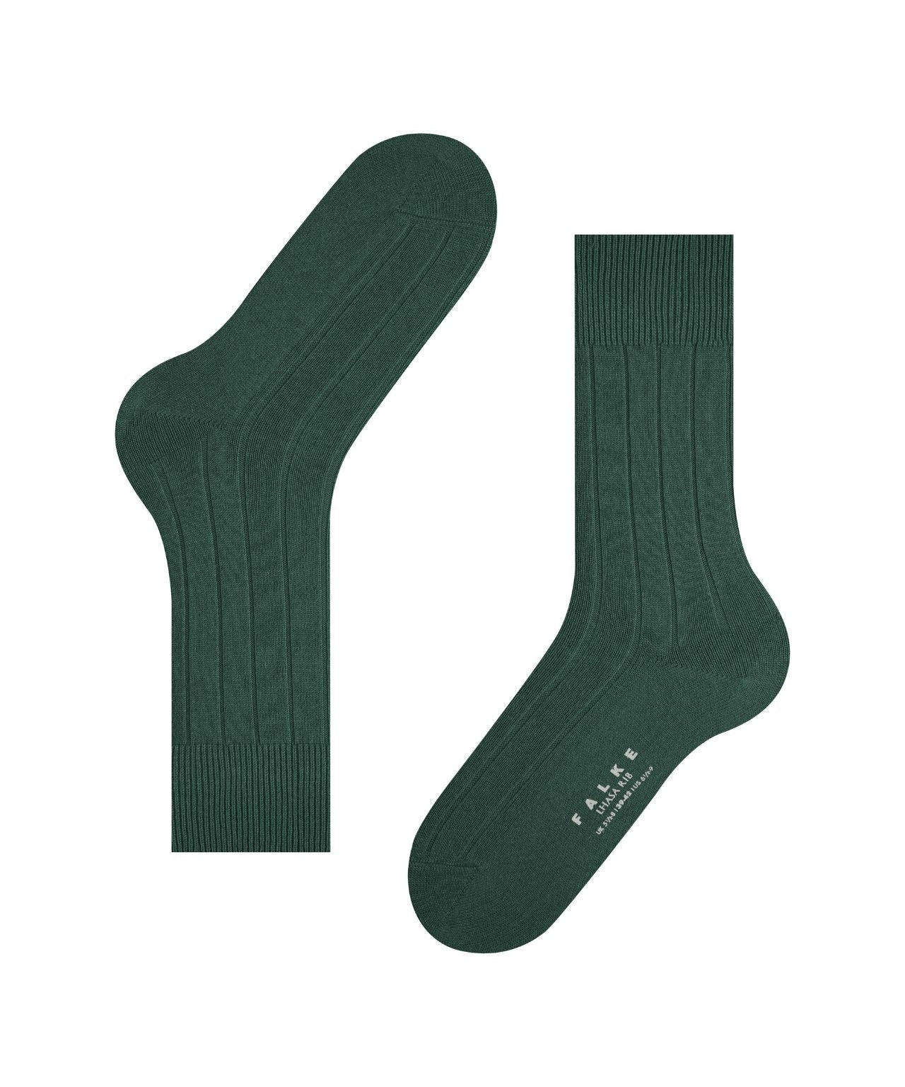 Lhasa-Rippsocken für Herren | Grün