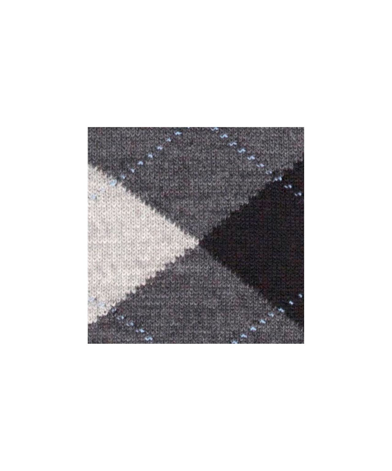 Marylebone knielang | Dark Grey/Black diamond check