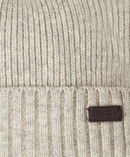 Barbour Carlton Beanie-Mütze | Hellgrau