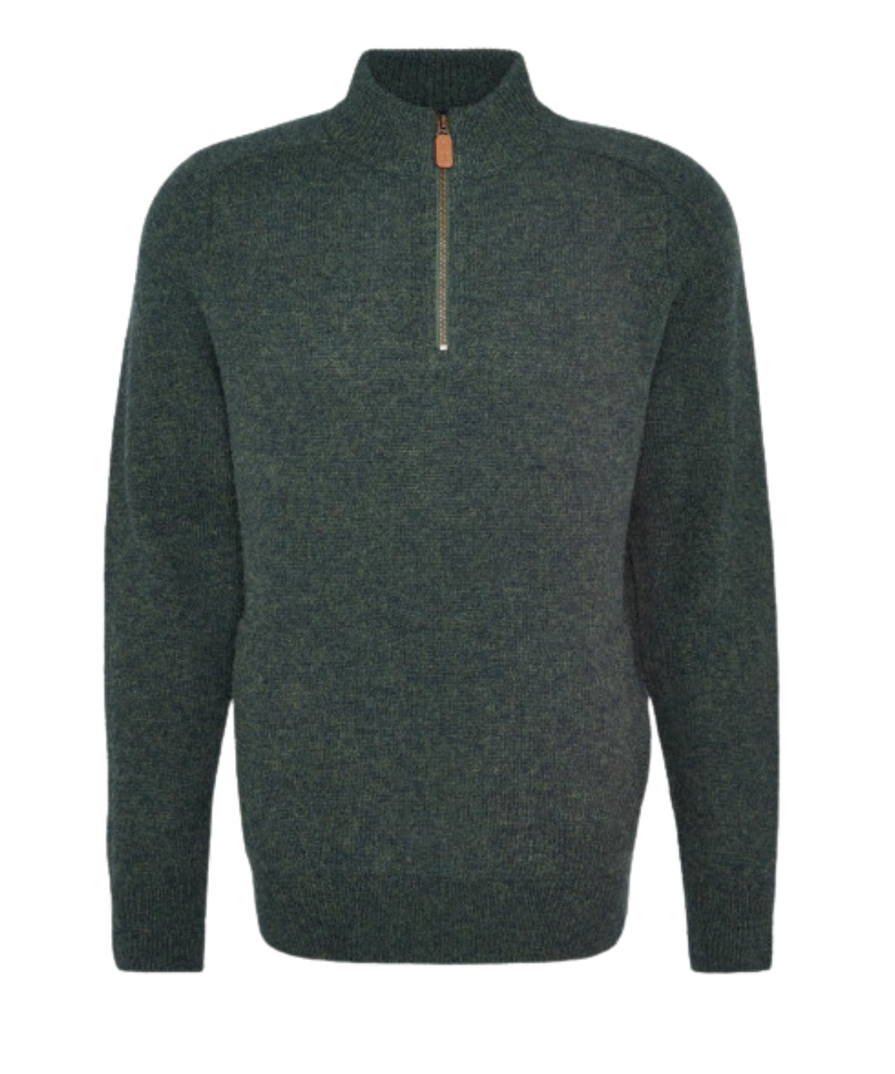 Barbour Talder Half Zip Strickpullover | Grün