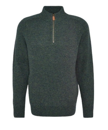 Barbour Talder Half Zip Strickpullover | Grün