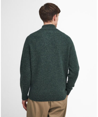 Barbour Talder Half Zip Strickpullover | Grün