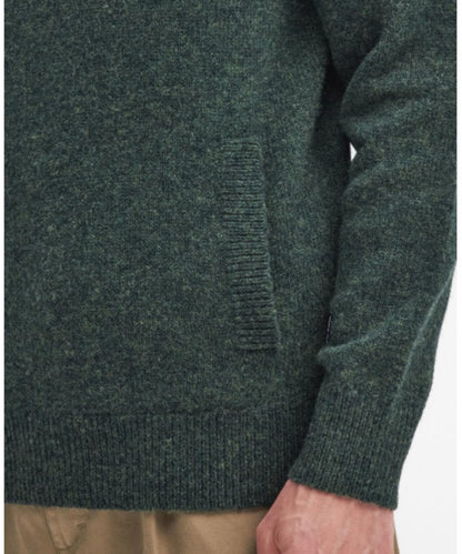 Barbour Talder Half Zip Strickpullover | Grün
