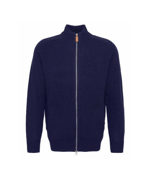 Barbour Talder Zip Through | Navy Blauw