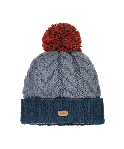 Mütze mit Wollfleece-Futter | Blau