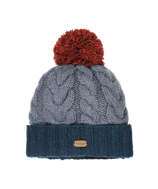 Muts Wol Fleece Lining | Teal Denim