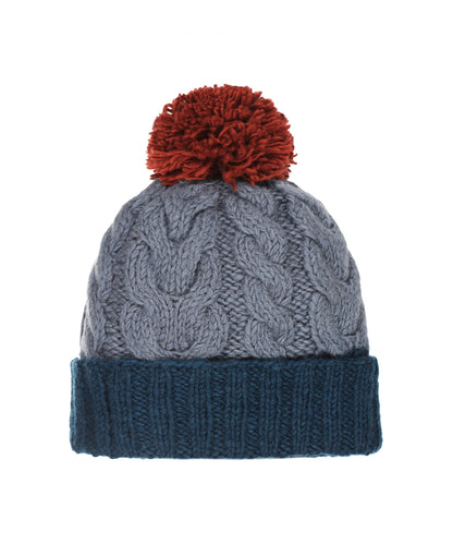 Mütze mit Wollfleece-Futter | Blau