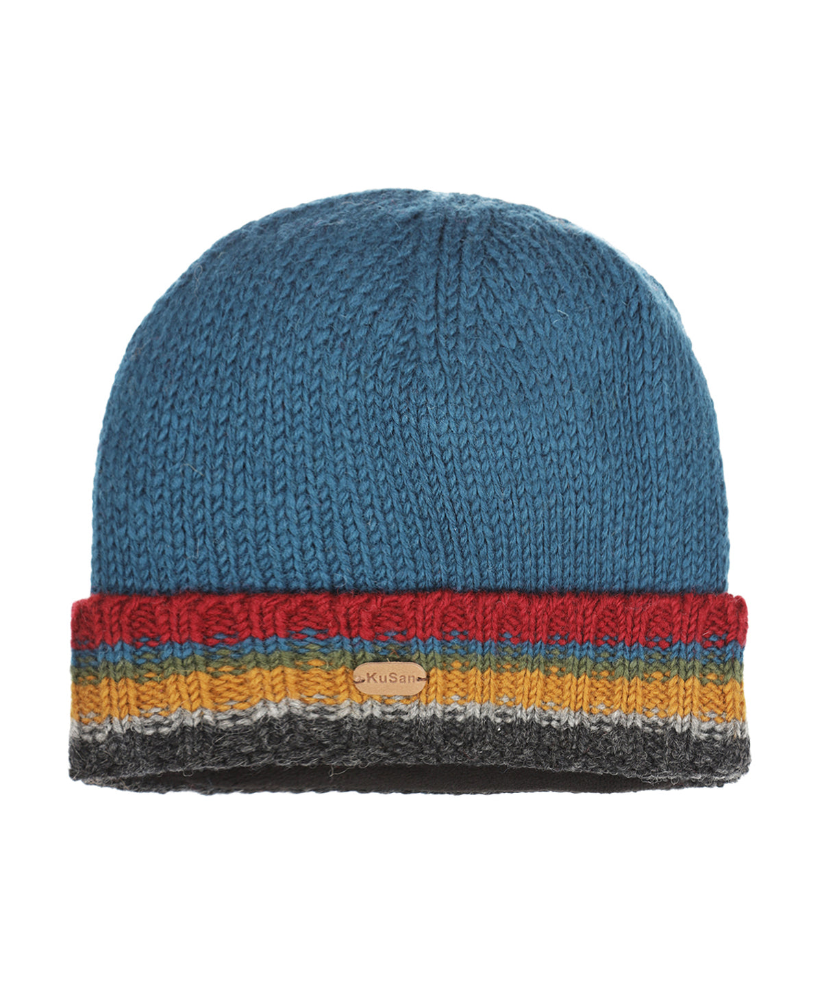 Muts Wol Fleece Lining | Blauwgroen