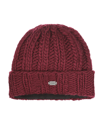 Muts Wol Fleece Lining | Pruimrood