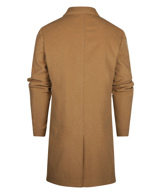 Lange Jas Wolmix | Camel