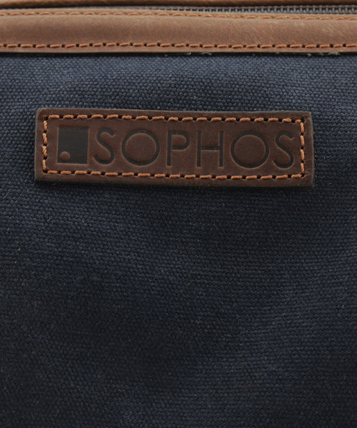 Canvas Gladstone Washbag | Navy Blauw