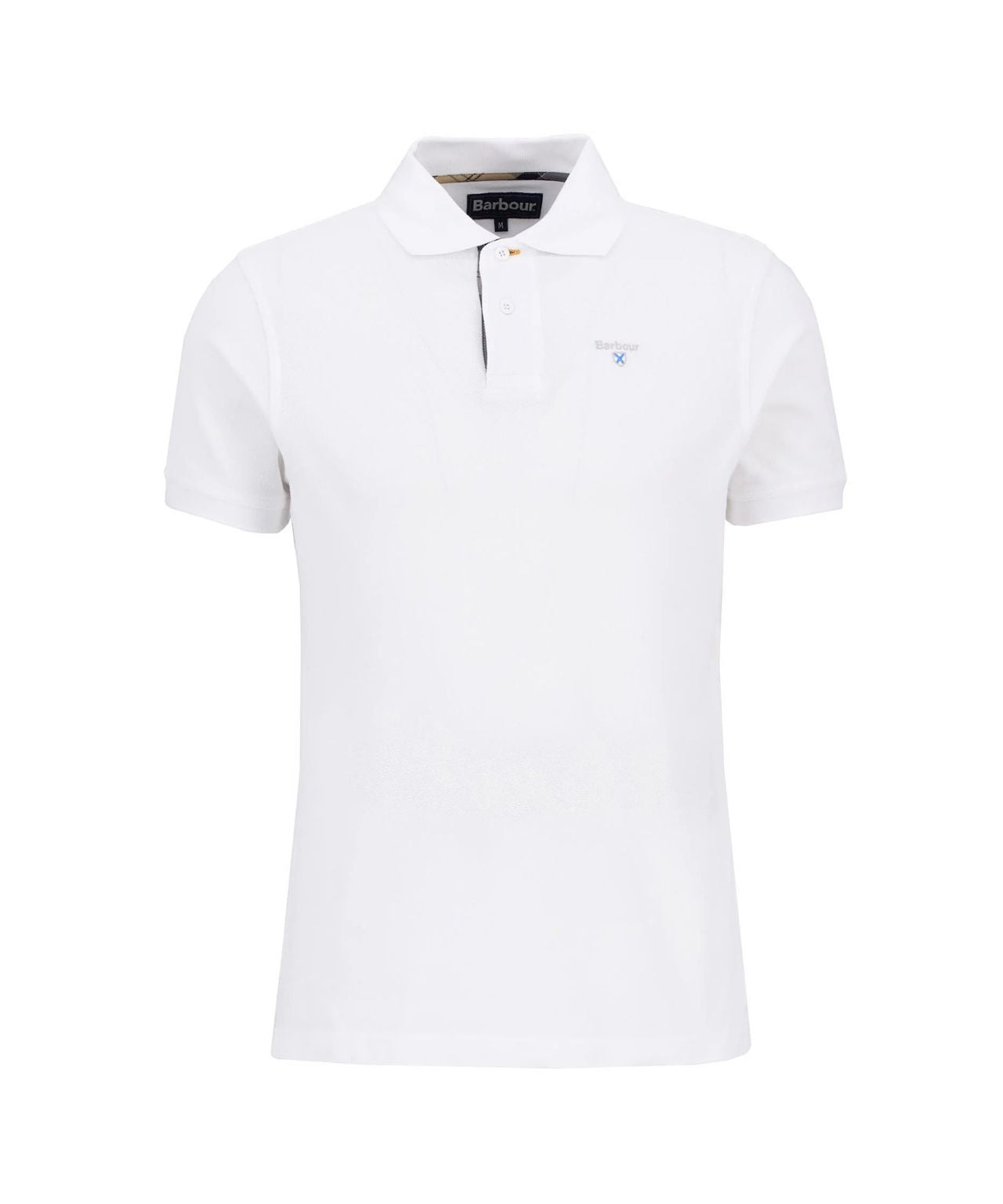 Tartan Pique Polo | White Dress