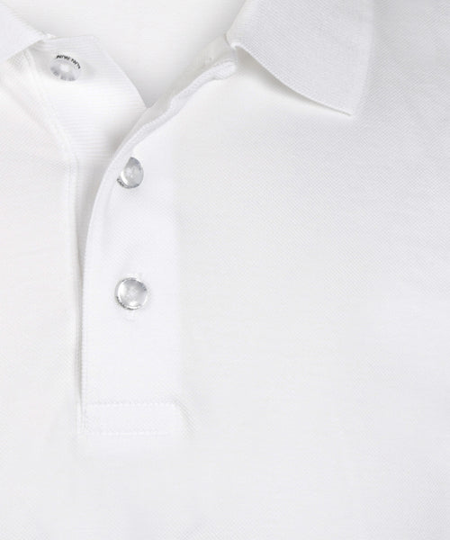 Reed Polo Lange Mouw | Wit