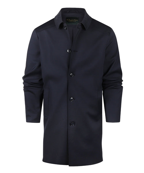 Half lange jas Max | Navy Blauw