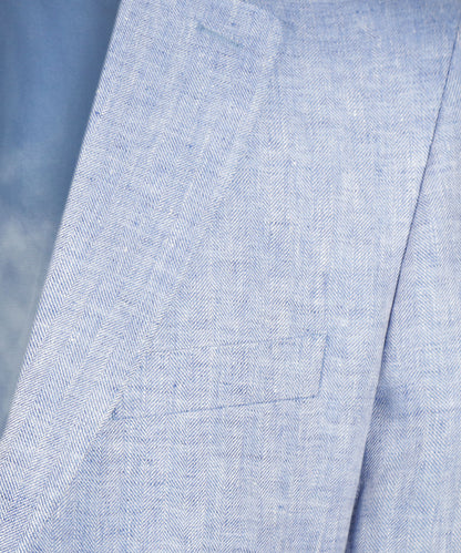 Leinenanzugjacke | Blau