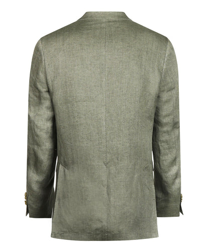 Leinenanzugjacke | Grün