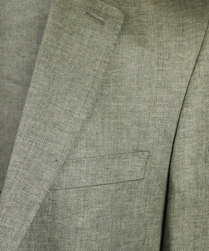 Leinenanzugjacke | Grün