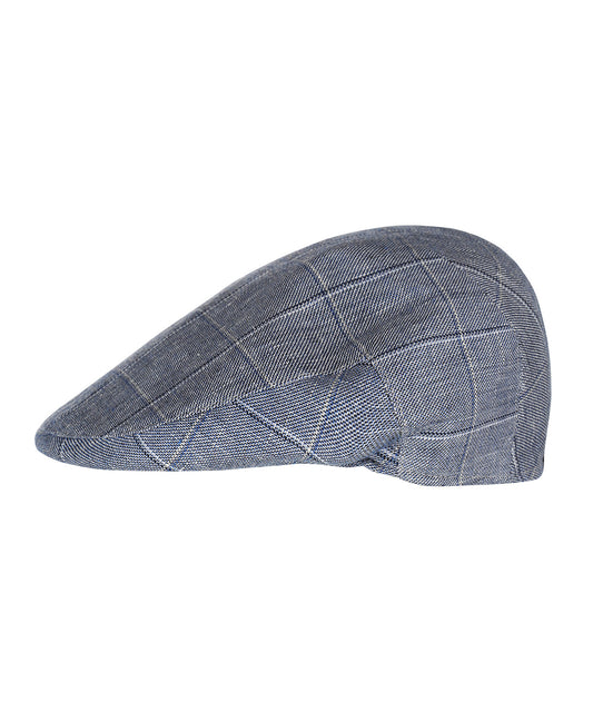 Cap Klassiek Linnen/Katoen | Gewassen Blauw Ruit
