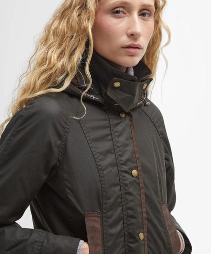 Barbour Bower Wachsjacke Damen | Grün