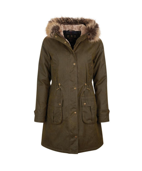 Barbour Hartwith Wax Jacket Dames | Olive