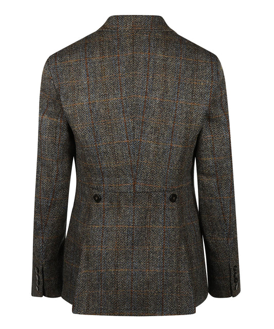 Kolbert Harris Tweed Dames | Green Blue Herringbone