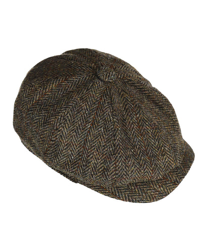 Scott Harris Tweed Schiebermütze | Grün