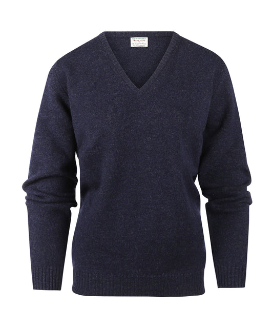 Lucinda V-Hals | Oxford Blue