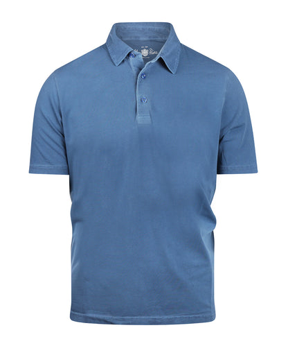 Lässiges Jersey-Polohemd, Kurzarm | Blau