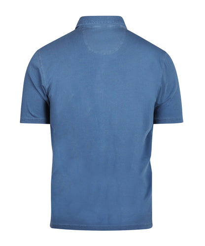 Lässiges Jersey-Polohemd, Kurzarm | Blau