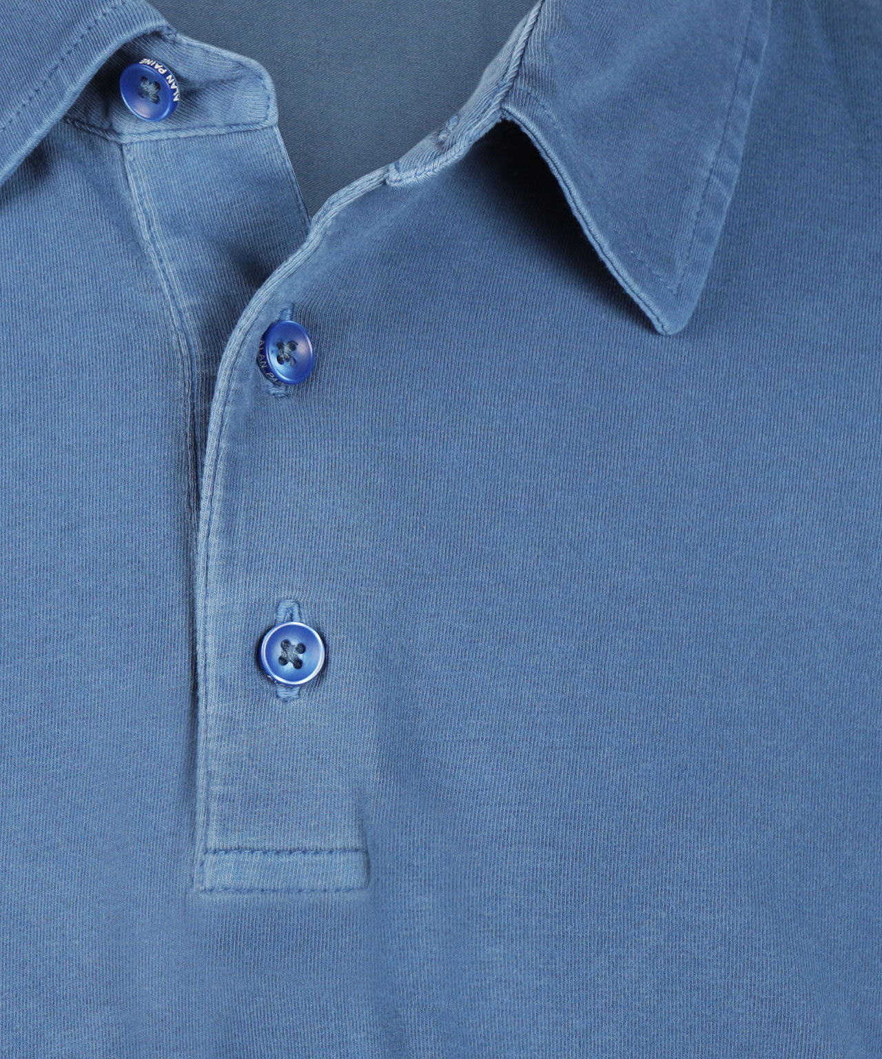 Lässiges Jersey-Polohemd, Kurzarm | Blau