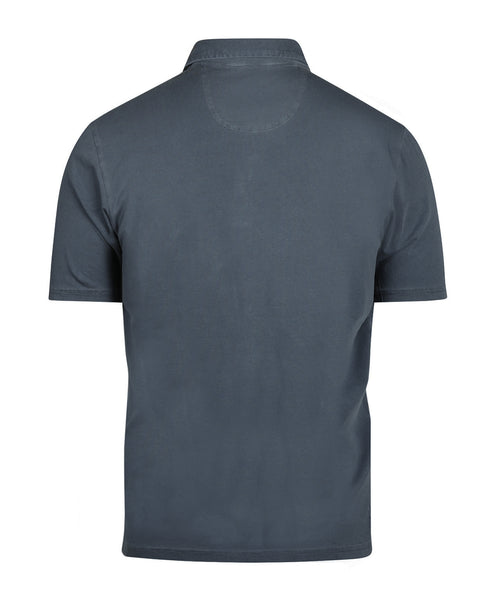 Casual Piqué Polo Korte Mouw | Navy Blauw