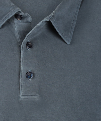 Lässiges Jersey-Polohemd, Kurzarm | Marineblau