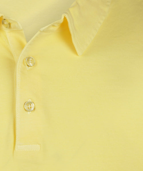 Casual Jersey Polo Korte Mouw | Geel