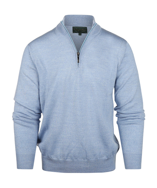 Merino Turtle rits | Licht Blauw