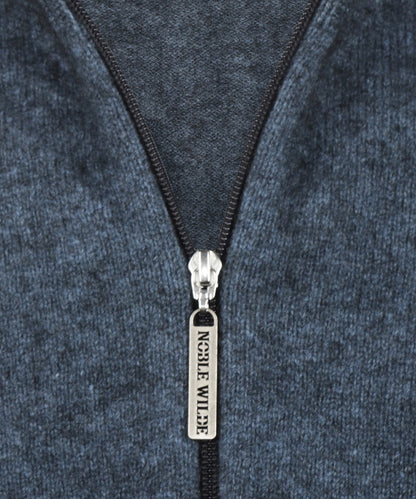 Noble Wilde Zip Vest | Blue