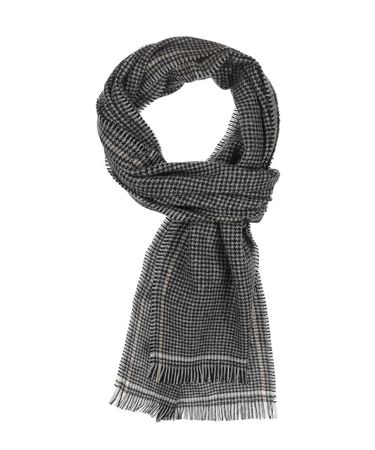 Sjaal 100% Cashmere | Zwart Wit