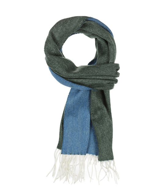 Sjaal 100% Cashmere | Groen Blauw