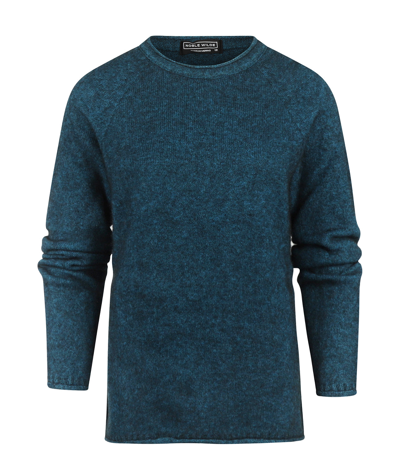 Ronde Hals Dames | Blauw melange
