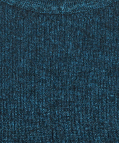 Ronde Hals Dames | Blauw melange