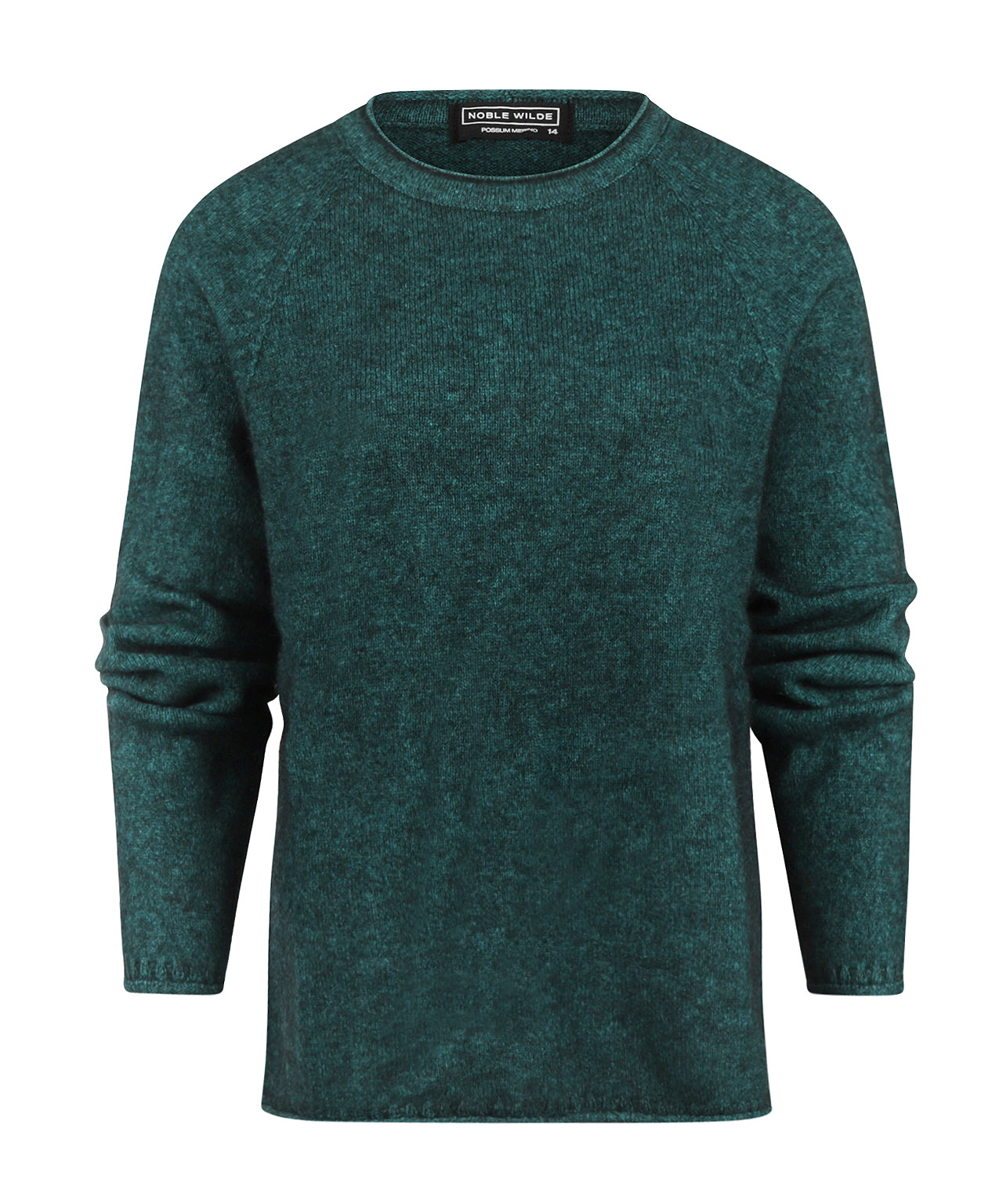 Ronde Hals Dames | Groen melange