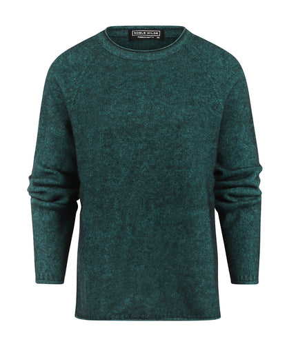 Ronde Hals Dames | Groen melange