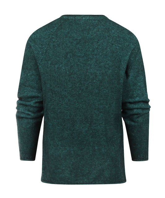 Ronde Hals Dames | Groen melange