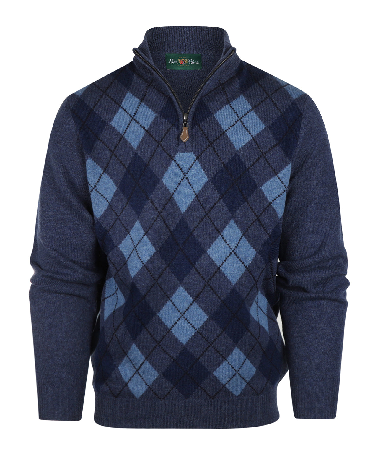 Turtle Rits | Navy Diamond Checked