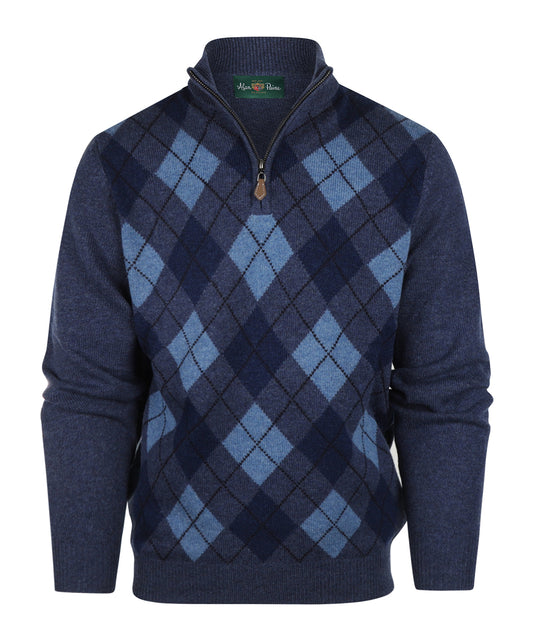 Turtle Rits | Navy Diamond Checked