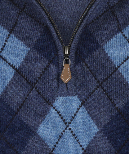 Turtle Rits | Navy Diamond Checked