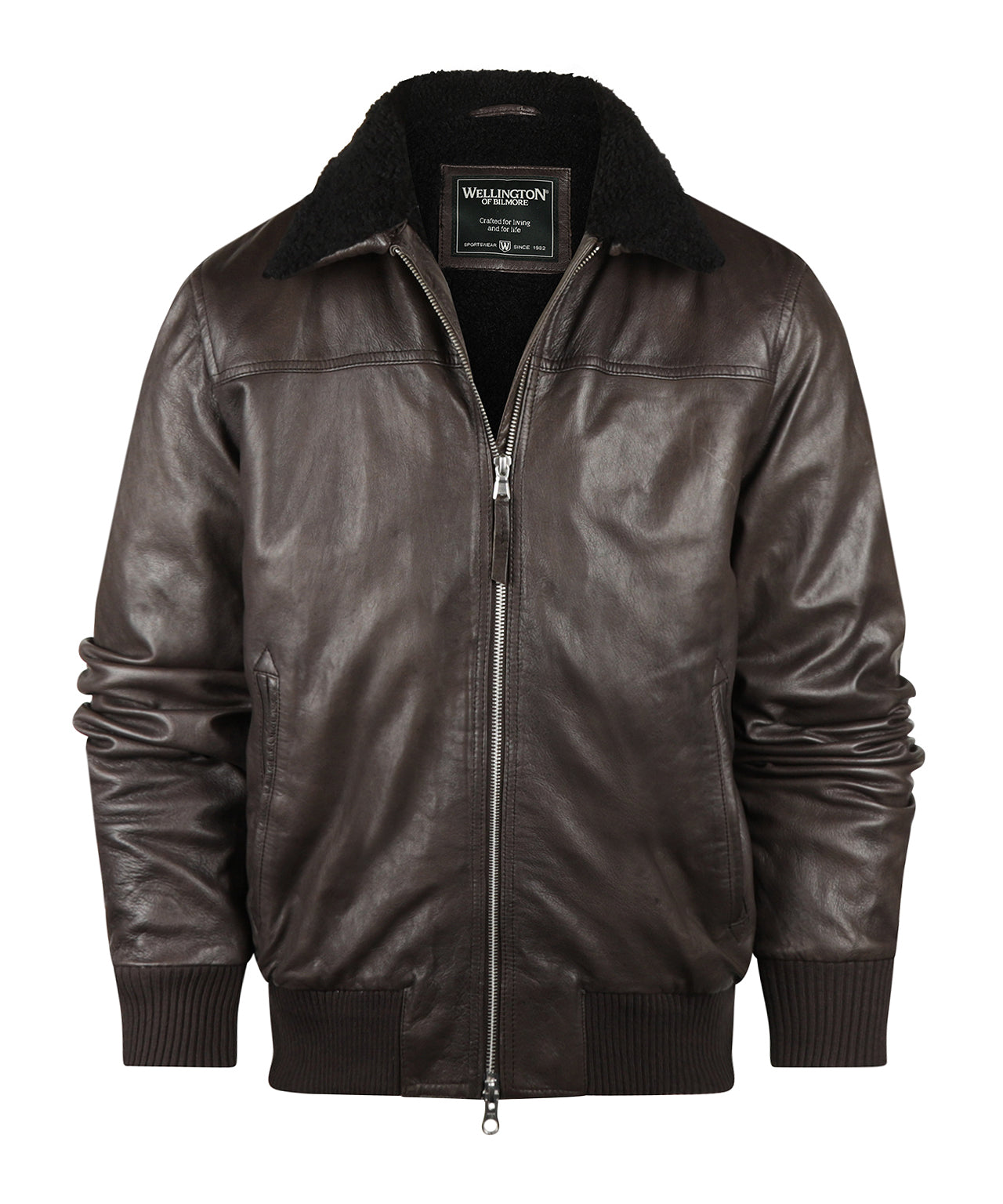 Wellington Leather Pilot Jacket Belen | Brown