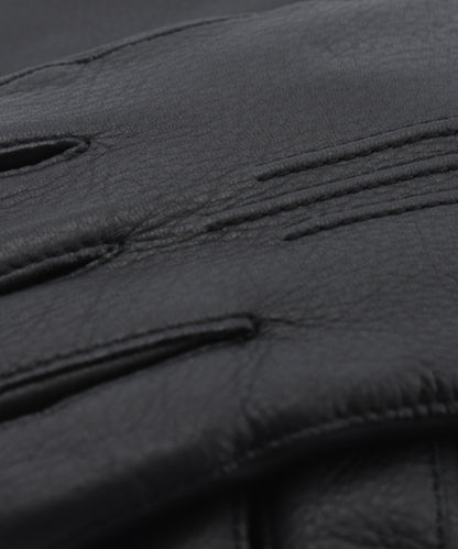 Deerskin Lambskin Glove | Black